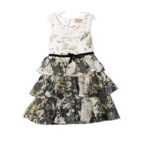 New With Tag Marchesa Notte Mini Little Girl's Hazel Tiered Dress 3 Yrs MSRP$350